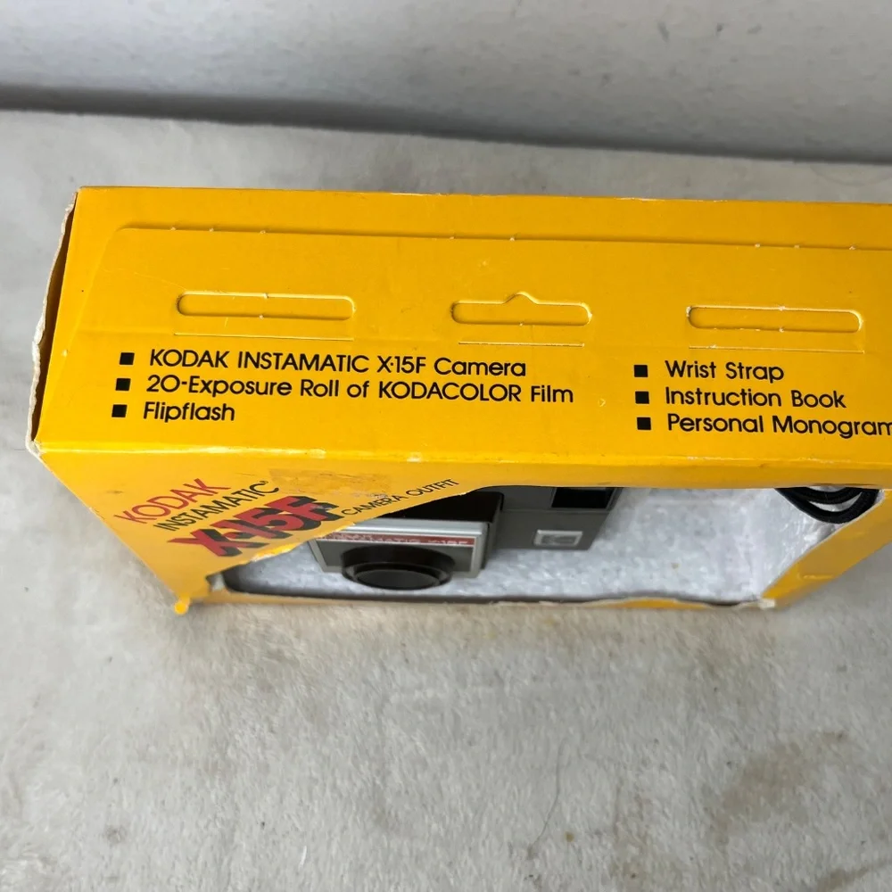 Kodak Instamatic X-15F Camera Outfit - Original Box Vintage Collectible